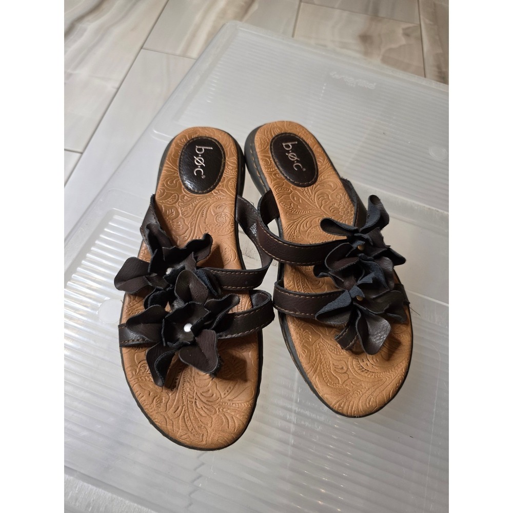 B.O.C. Born Concept Womens Brown Floral Thong Sandals BC0007406 Size 7M - Picture 11 of 16